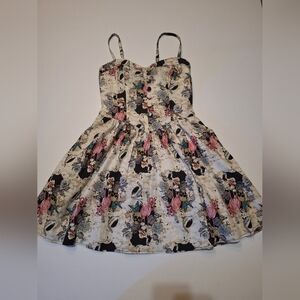 Hell Bunny Eden Fit And Flare Mini Dress Medium